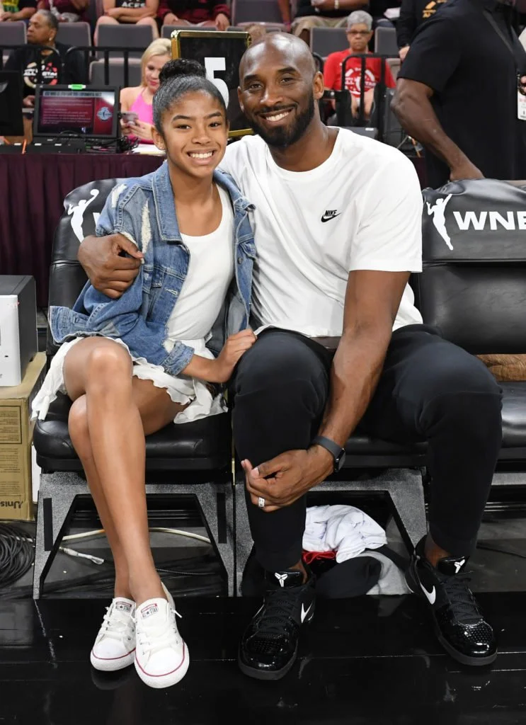 Kobe e Gigi Bryant sempre presentes nos jogos da WNBA.