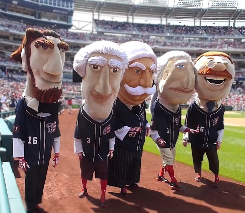 Mas esses bonecos são lindos demais! O Washington Nationals não brincou em serviço.