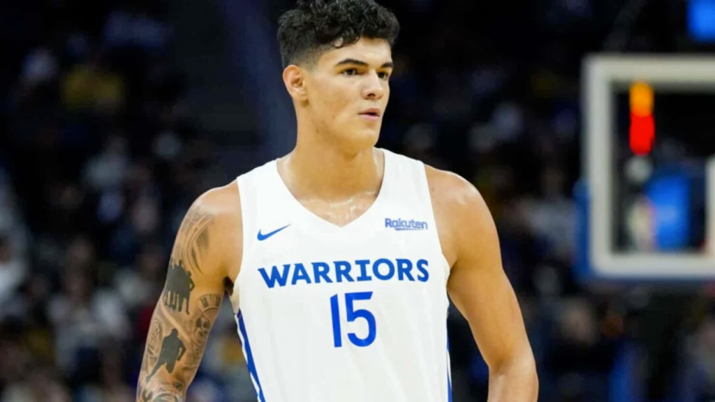 Gui Santos com a camisa do Warriors. Brasileiro tem a chance de provar que merece uma vaga no time titular.